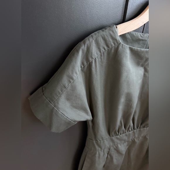 COS Army Green Khaki Cotton Dress • 6 - Picture 8 of 9
